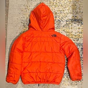 North face kids XS reversible hooded jacket